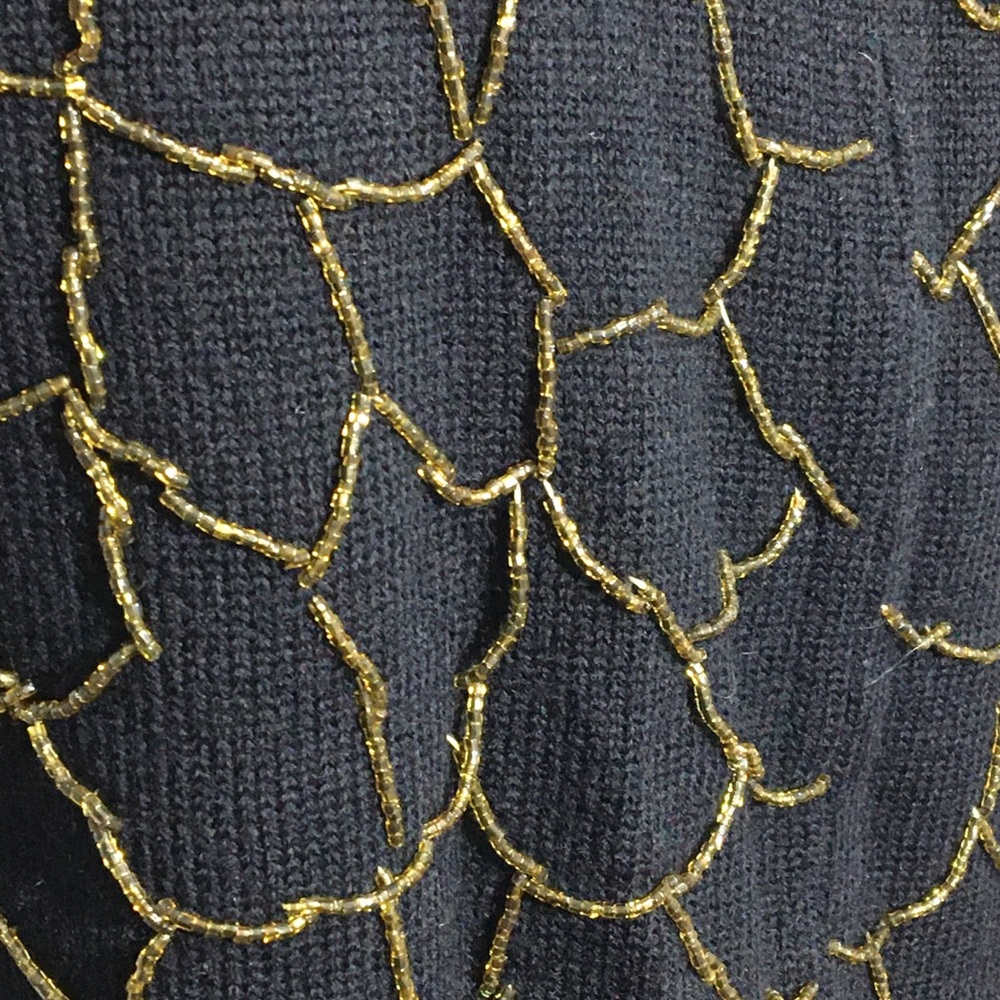 Vintage European Sleeveless Beaded Knit Top - Picture 5 of 13
